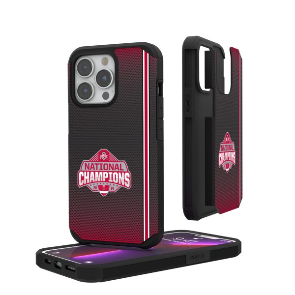 Ohio State University Buckeyes 2024 College Football Playoff National Champion Rugged Phone Case for Apple iPhone Online now