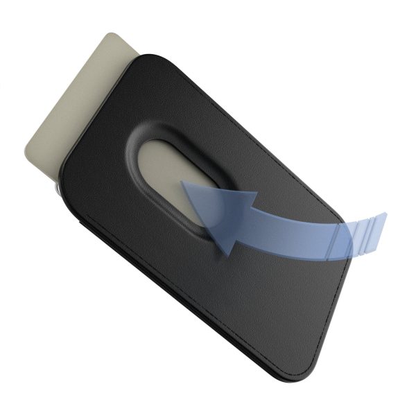 Toronto Tempo Linen Black Magnetic Credit Card Wallet Cheap - Image 3