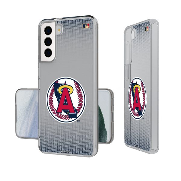 LA Angels 1986-1992 - Cooperstown Collection Linen Clear Phone Case Online now