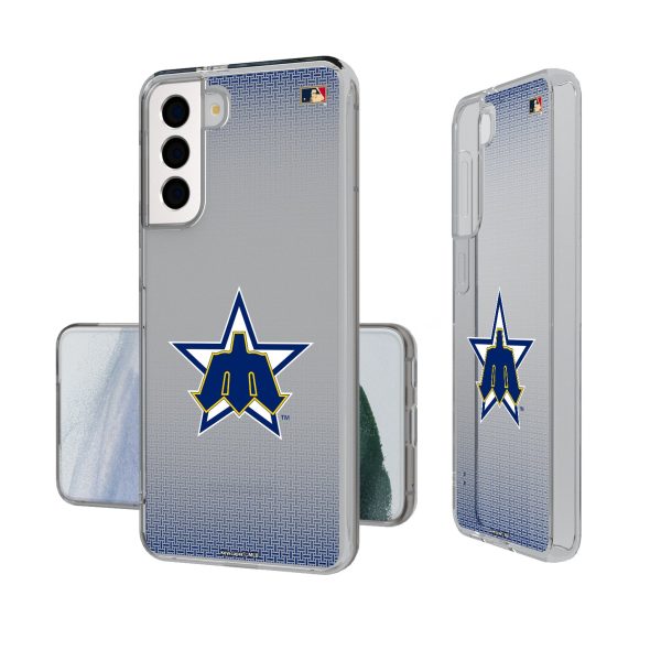 Seattle Mariners 1981-1986 - Cooperstown Collection Linen Clear Phone Case Sale
